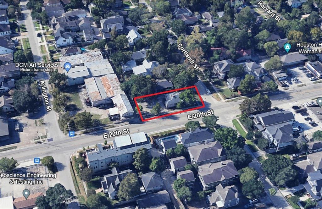 an aerial view of a houses with outdoor space