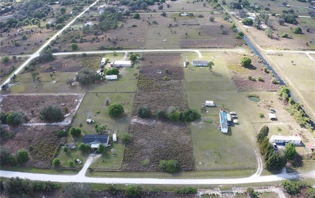 a aerial view of a house