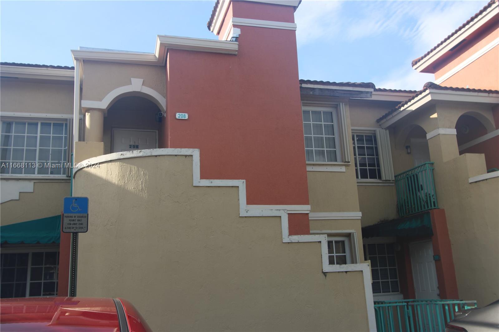 a view of balcony with furniture