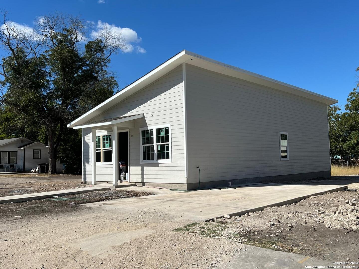 a front view of a house