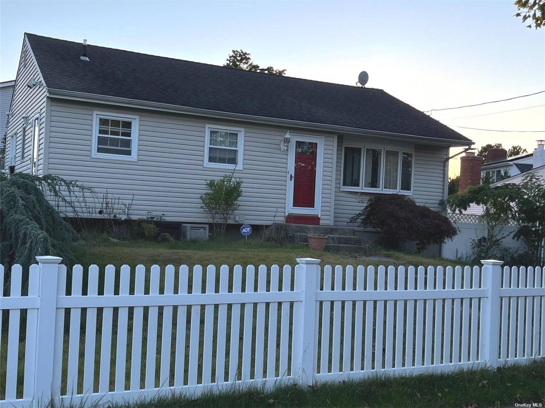 a front view of a house