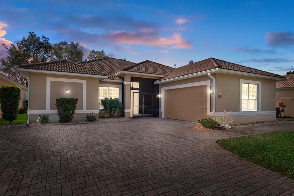 a view of a house with a patio