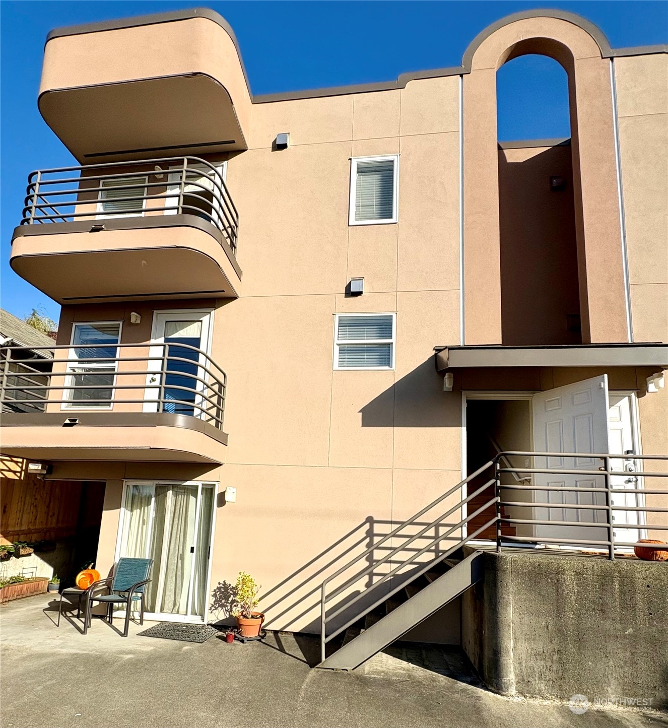 a view of balcony and patio