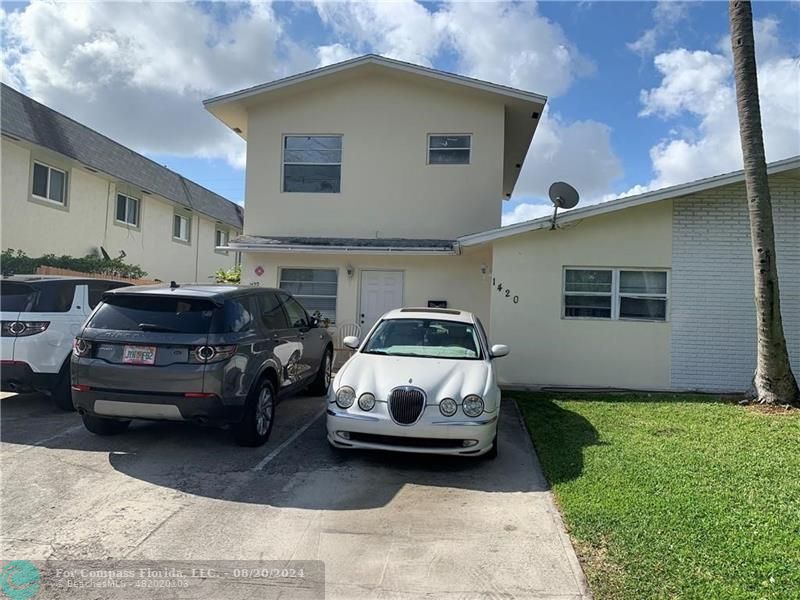 a car parked in front of house