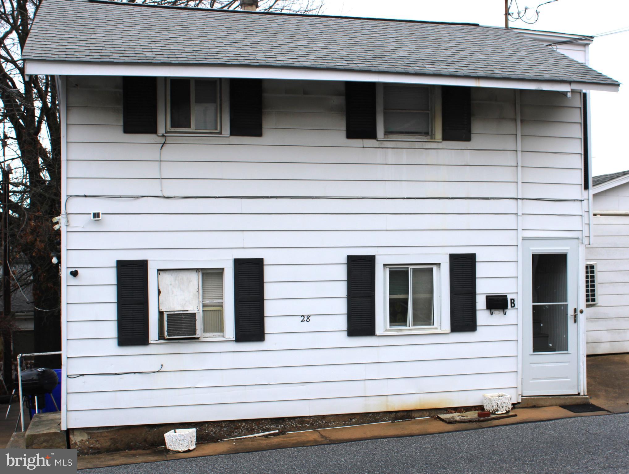 a side view of a house