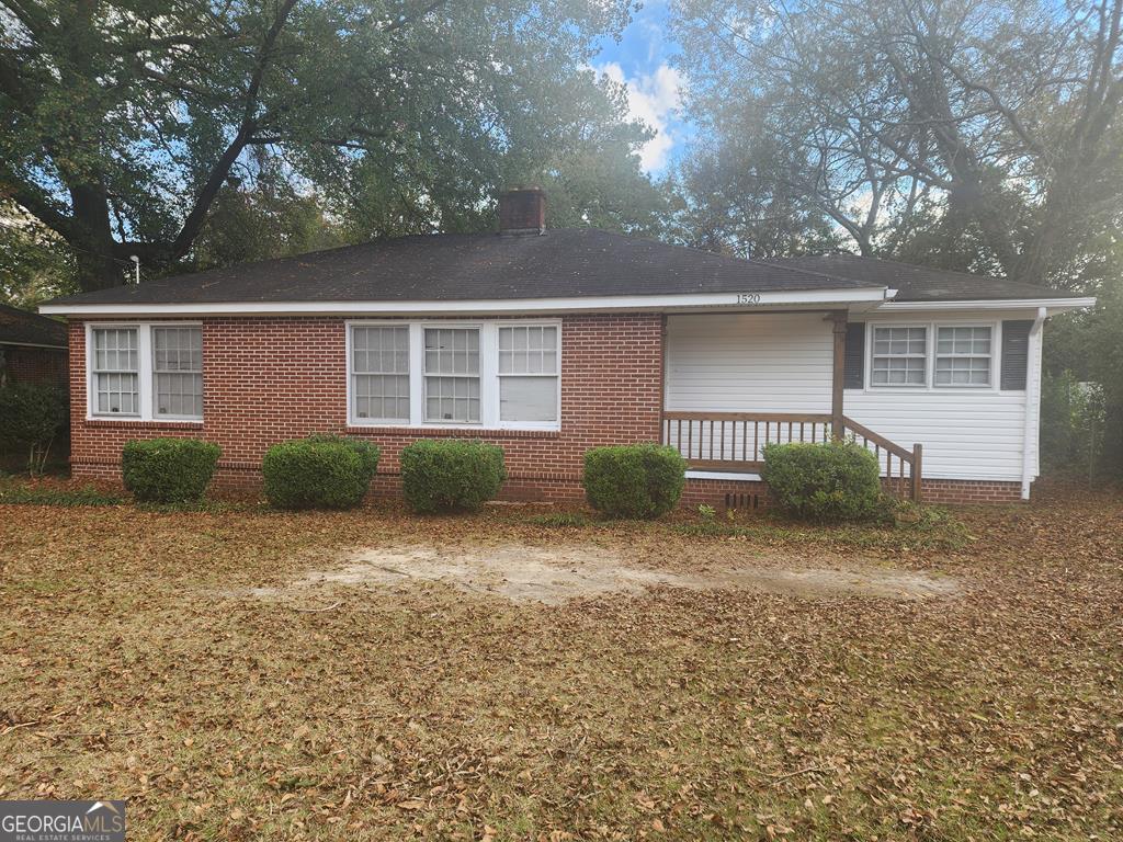 front view of house with a yard