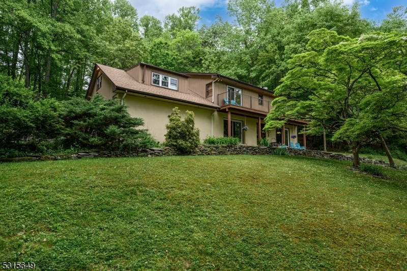 a house view with a garden space