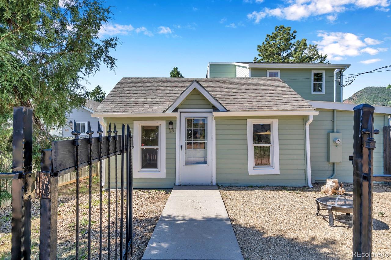 a front view of a house with a porch