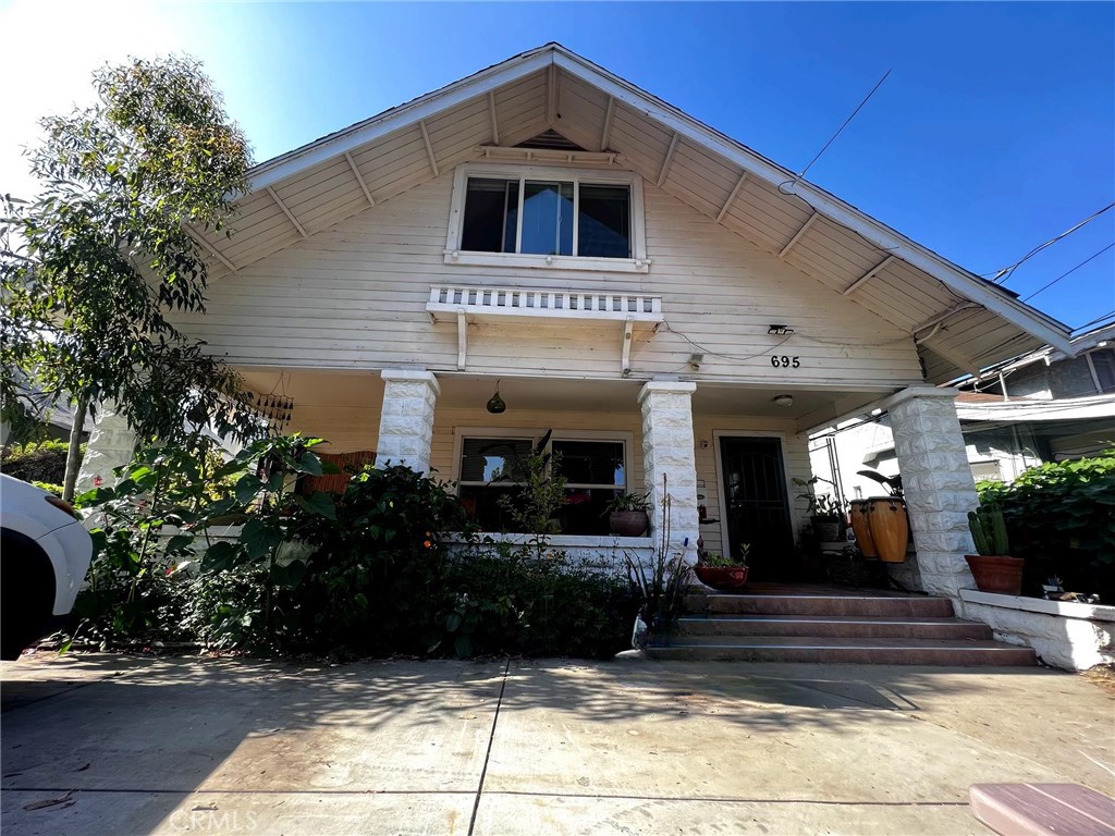 a front view of a house