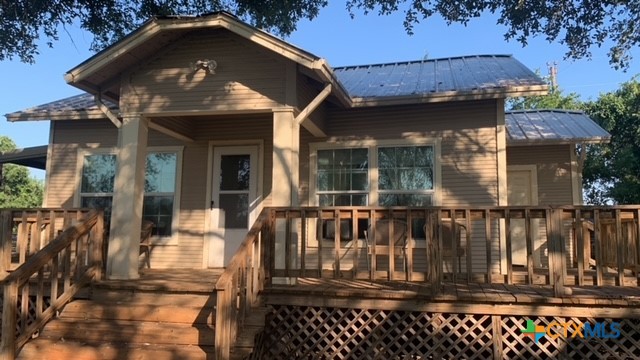 a front view of a house