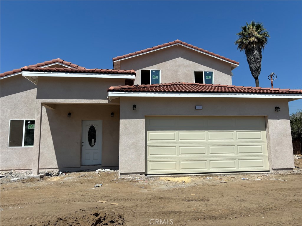 a front view of a house