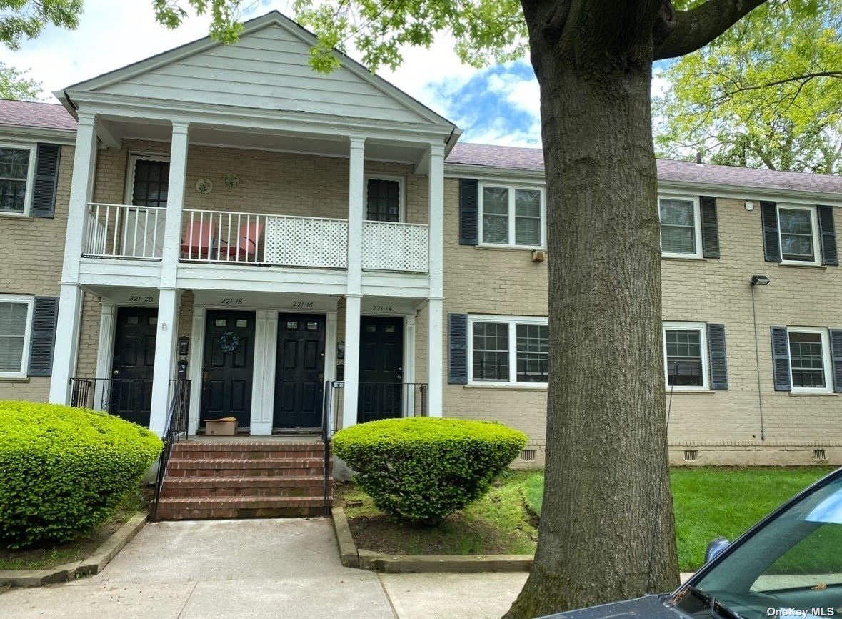 a front view of a house