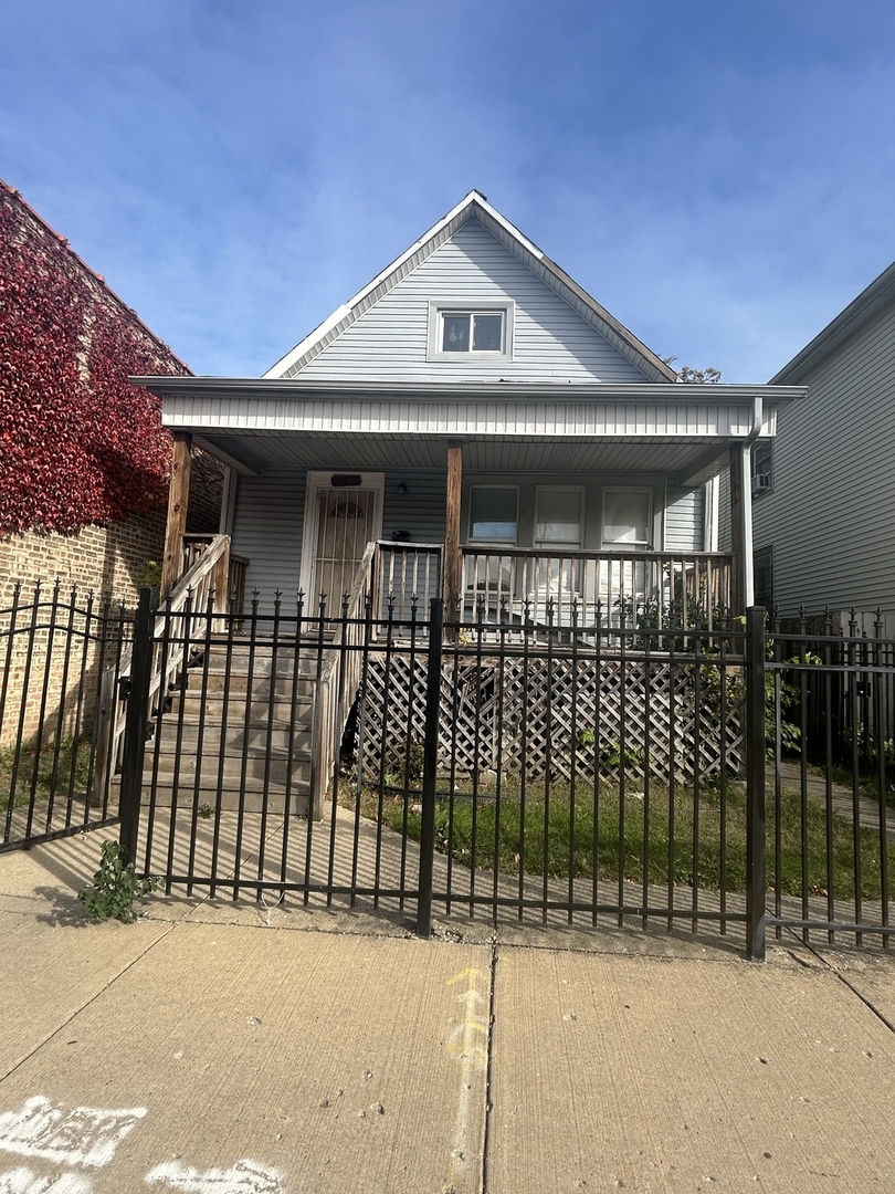 a front view of a house