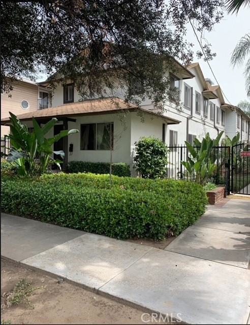 front view of a house with a street