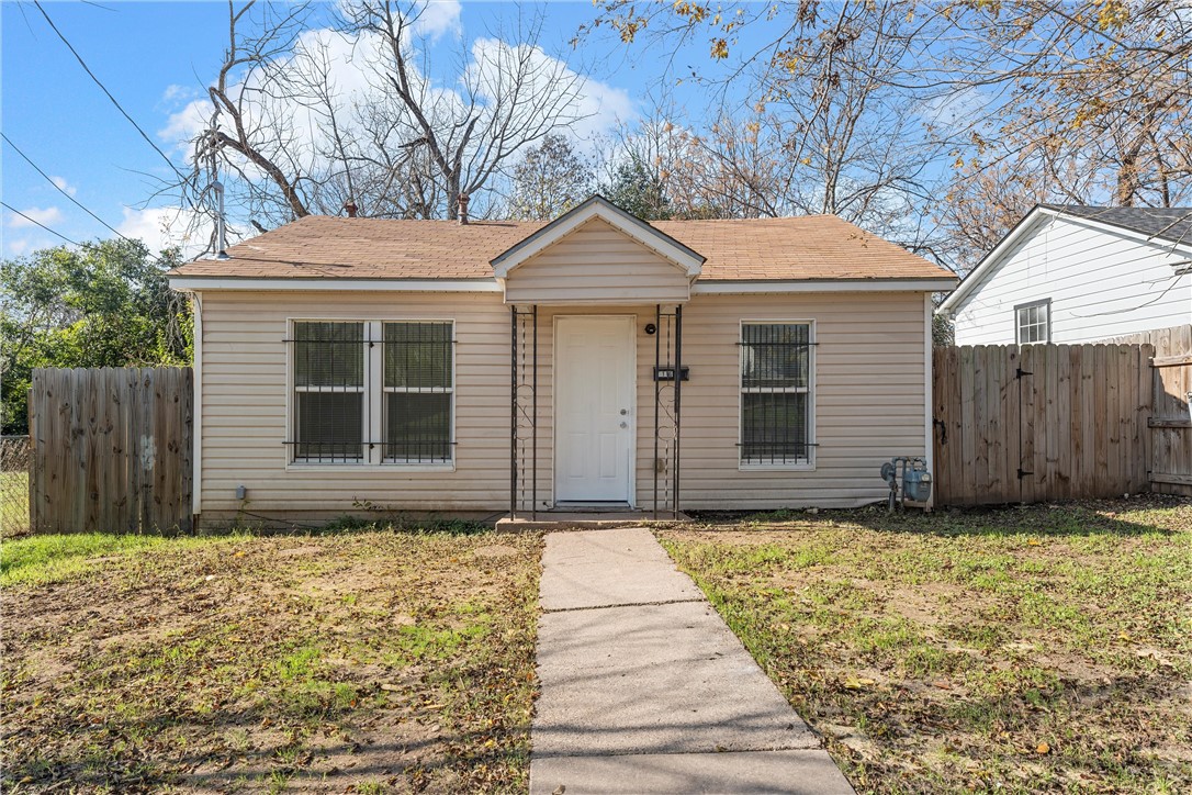 a front view of a house