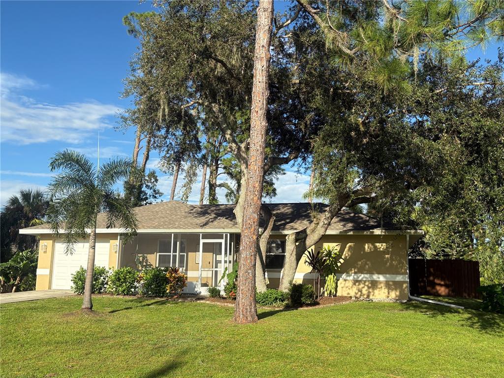 front view of house with a yard