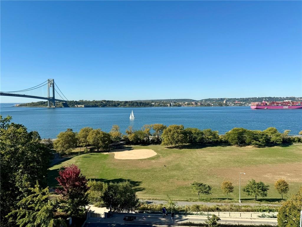 a view of a city and lake view