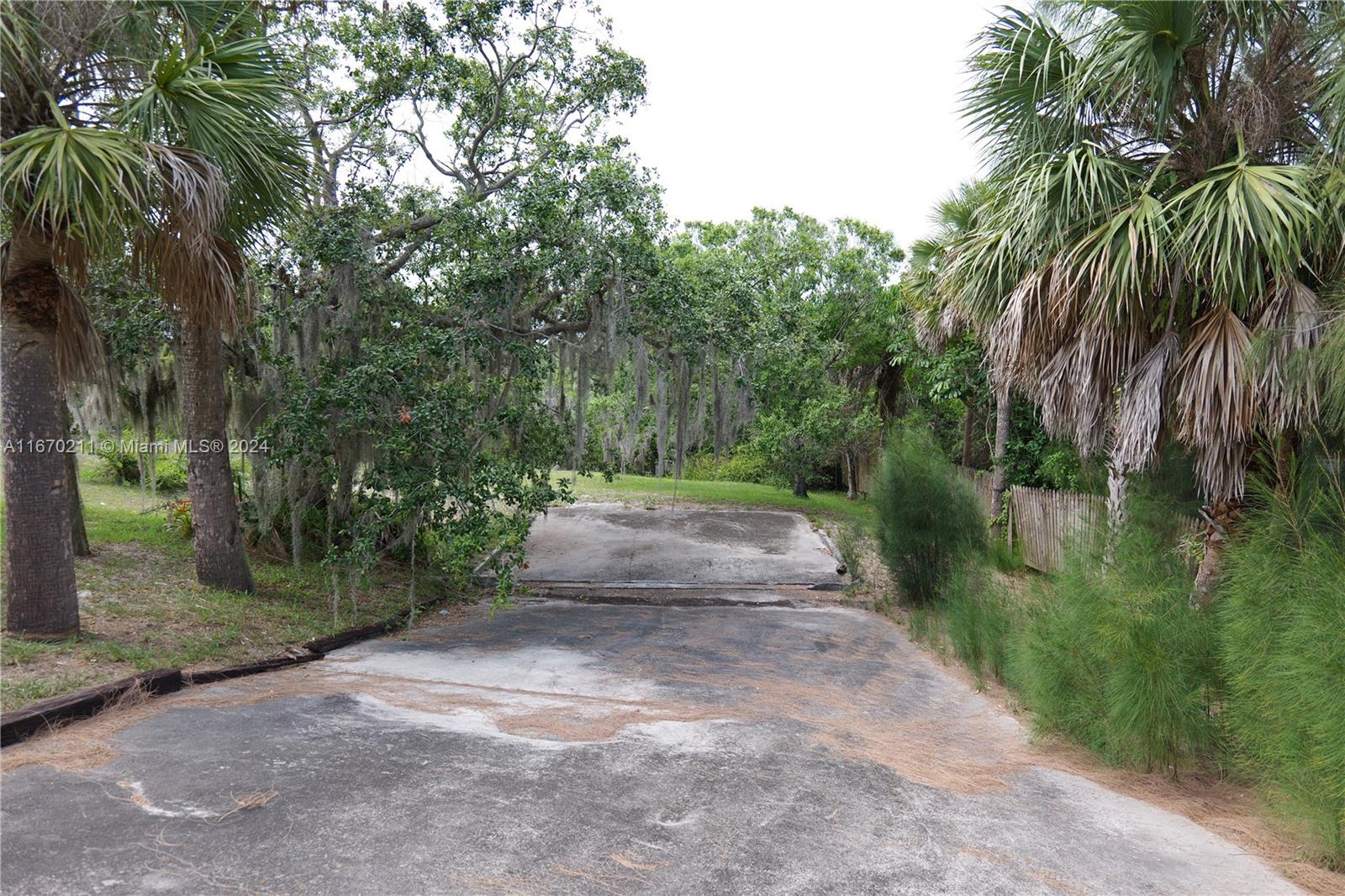 a view of a street with a trees