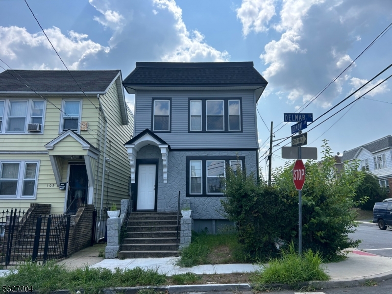 a front view of a house