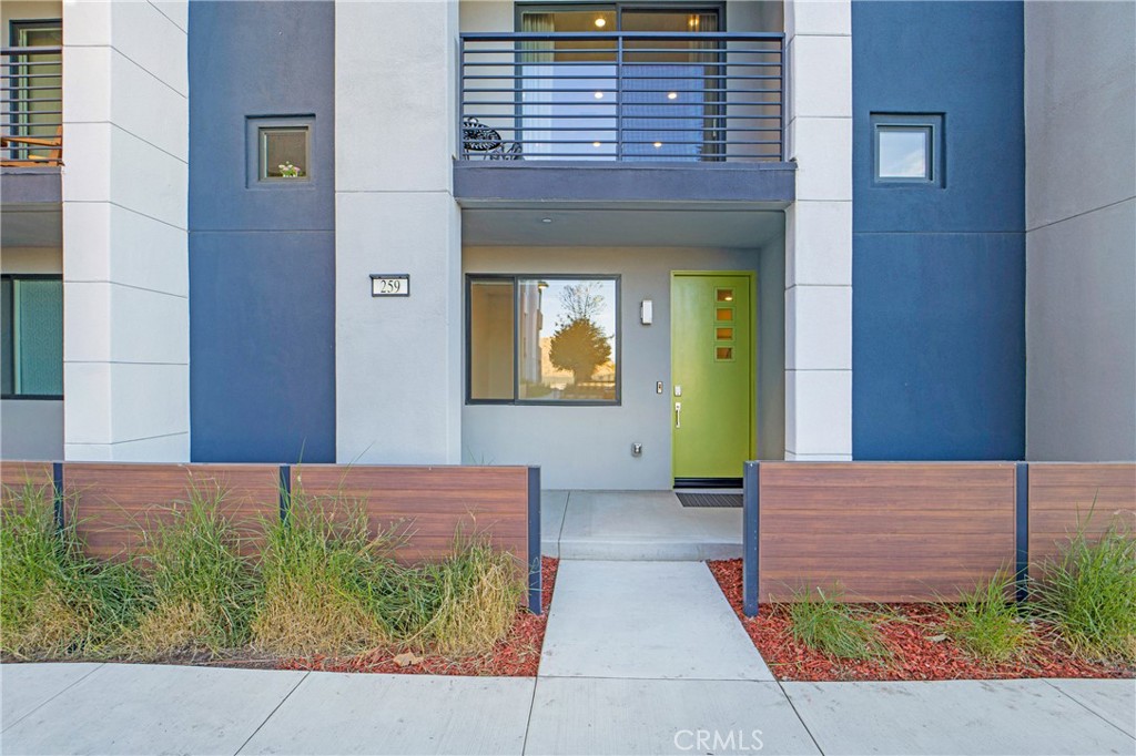 a view of a front door of house