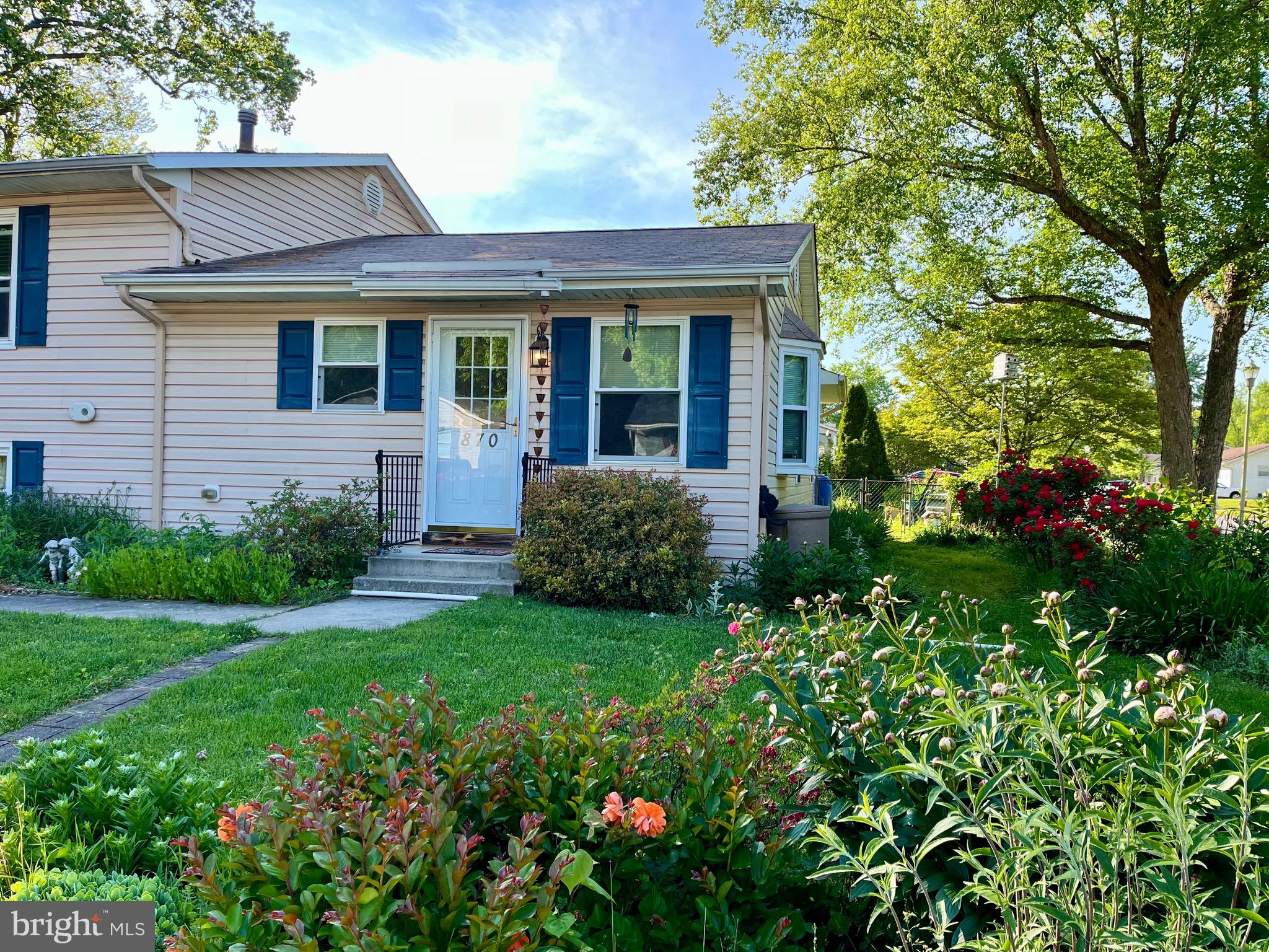 a view of a house with garden