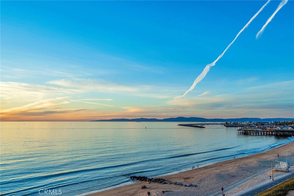 a view of an ocean from a balcony