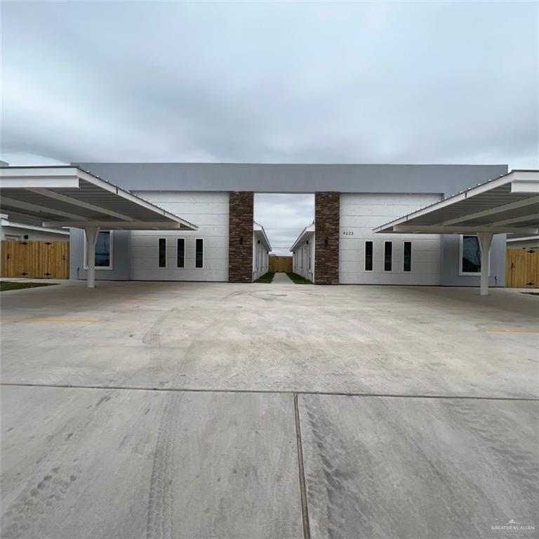 a view of a car garage