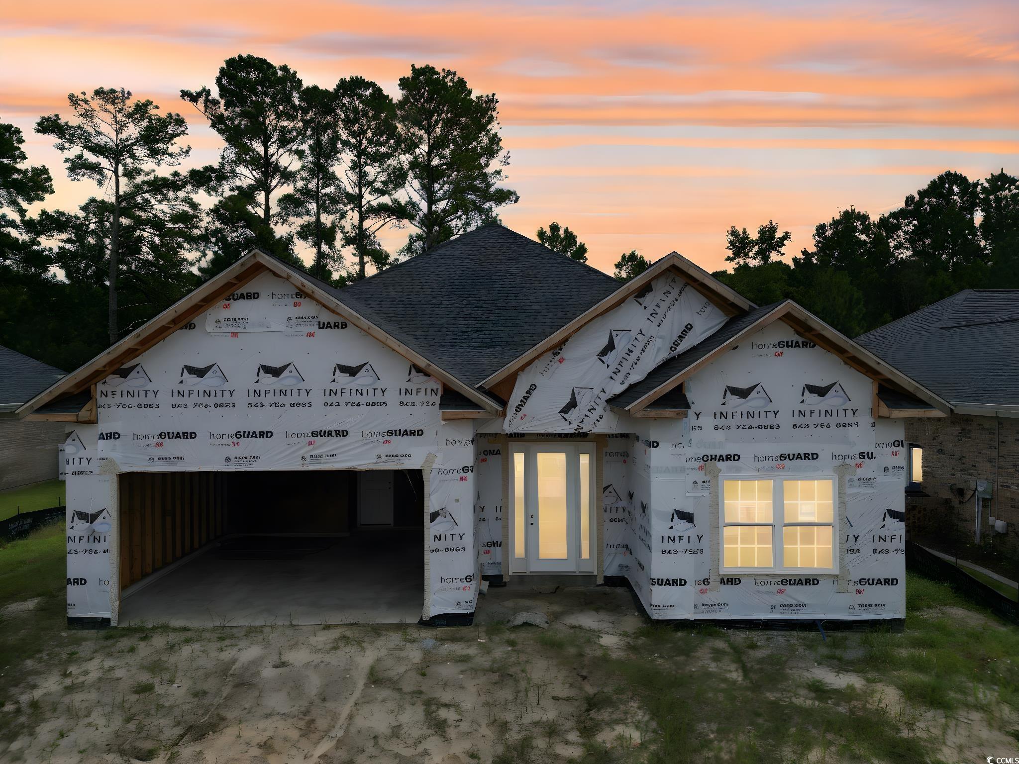 View of property in mid-construction