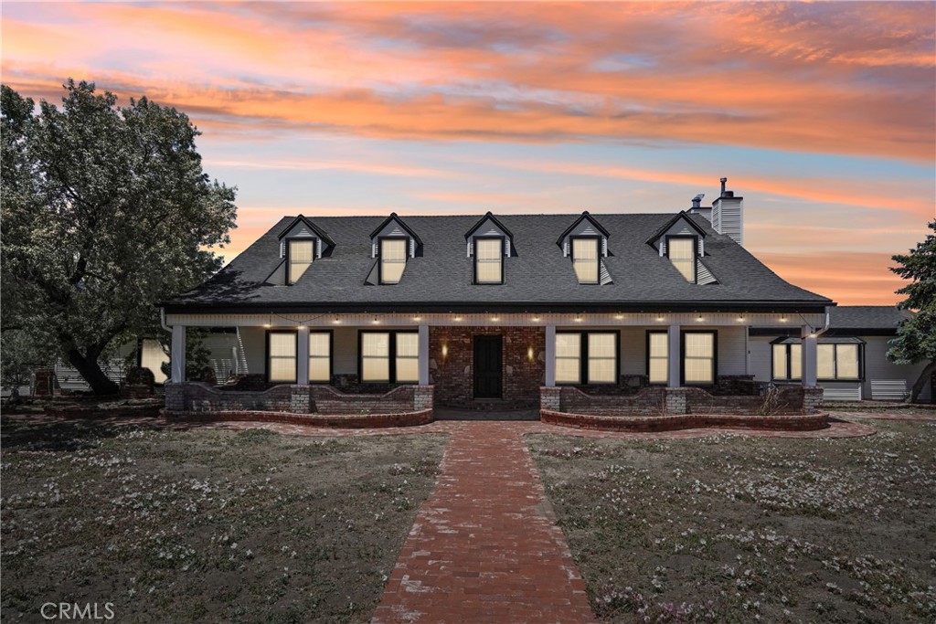 a front view of a house