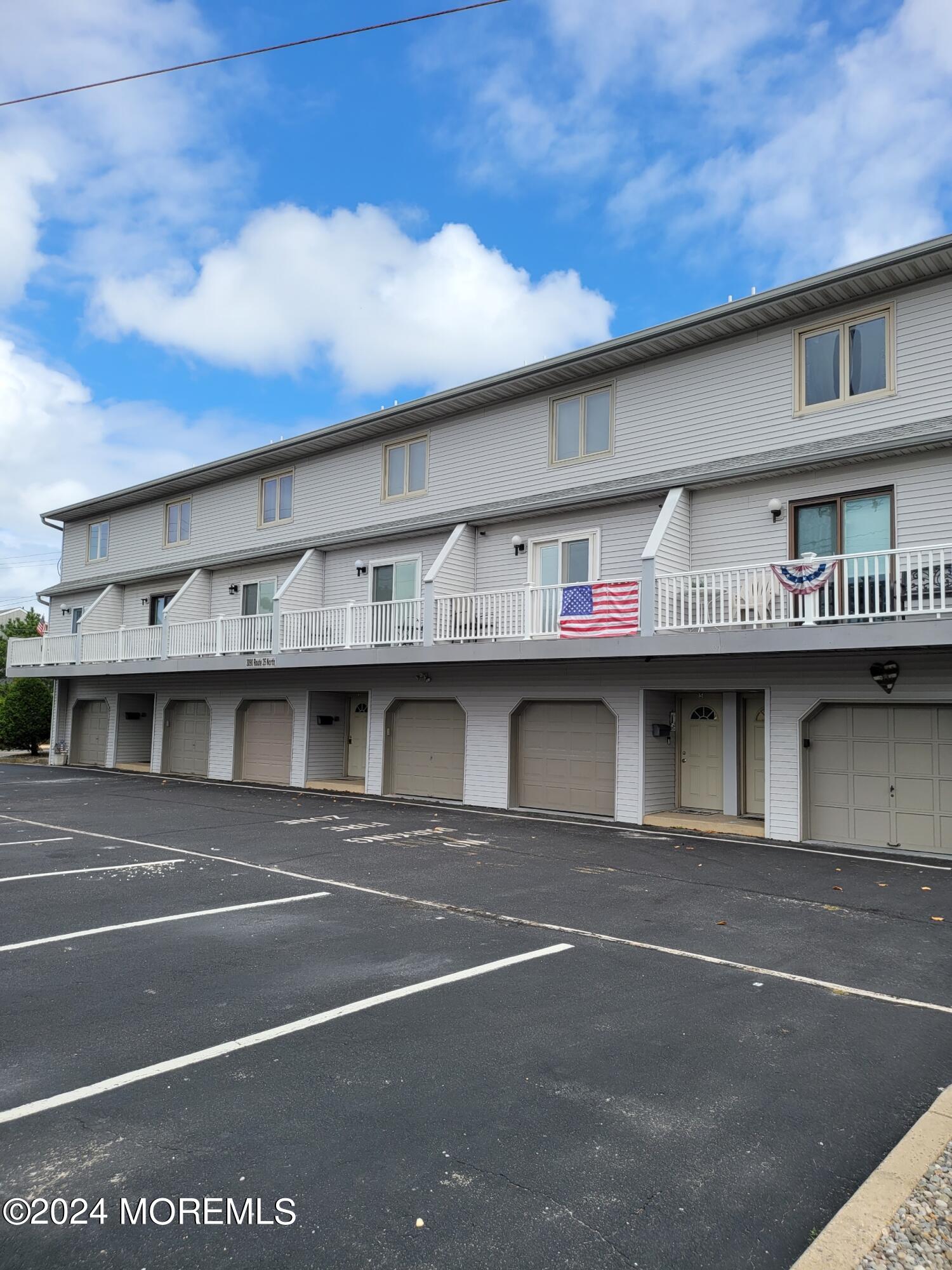 a view of a building with a outdoor space