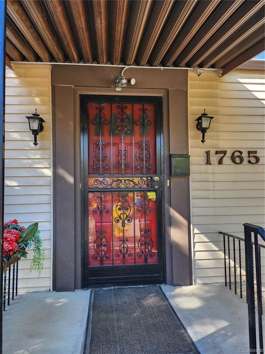 a view of an entryway door