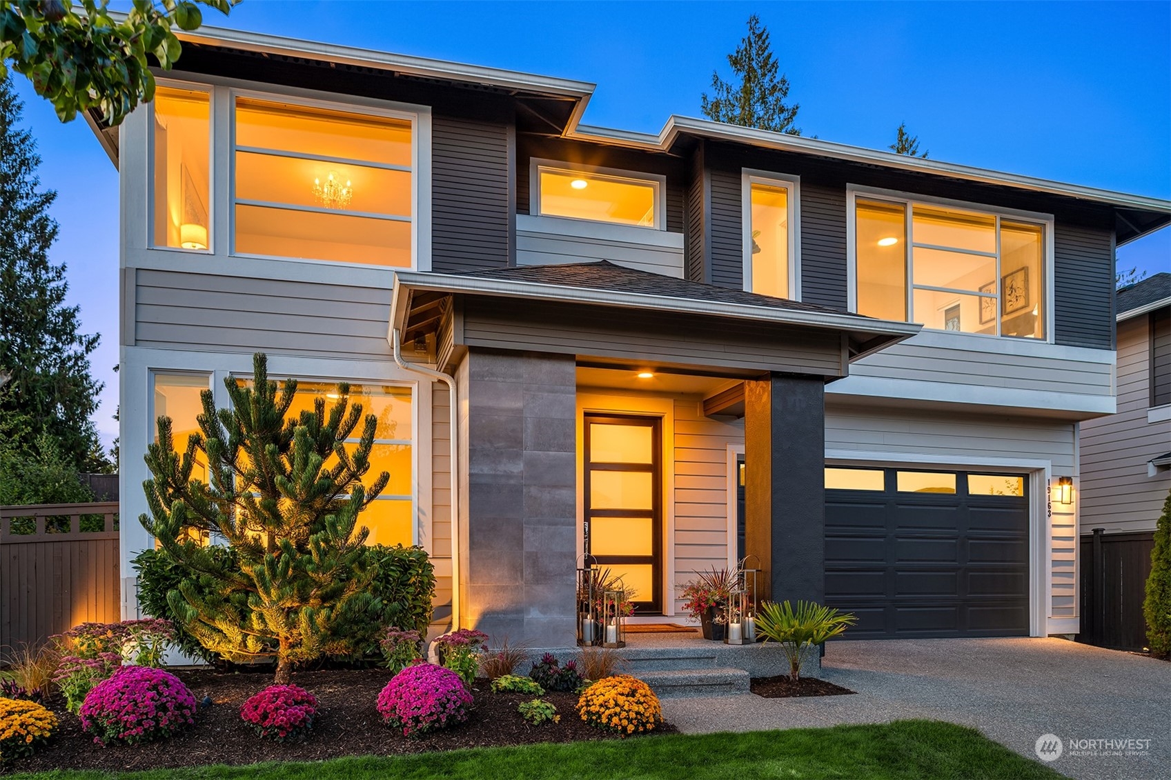 a front view of a house having yard