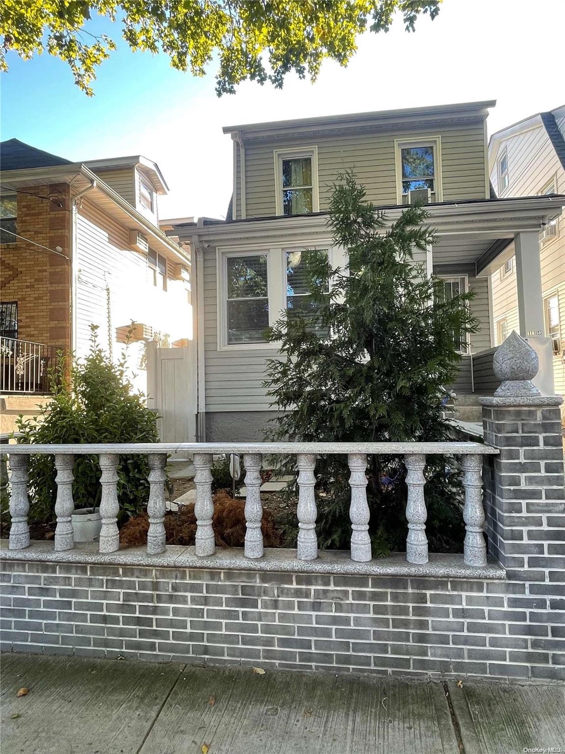 a view of a house with a window