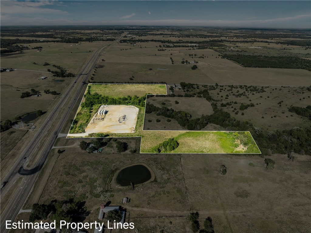 Bird's eye view featuring a rural view