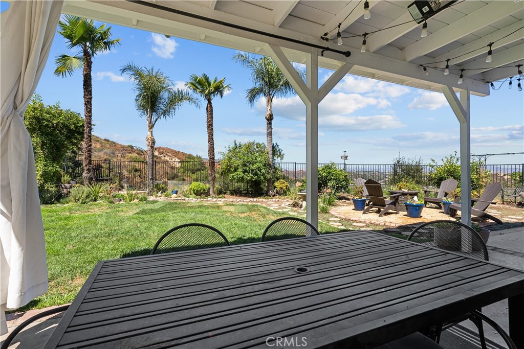 Covered Patio area with Heater for those cold nights to allow use and enjoyment even as Winter nears.