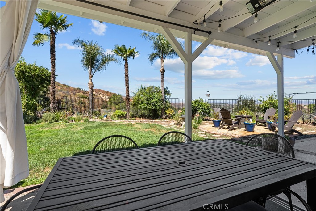 Covered Patio area with Heater for those cold nights to allow use and enjoyment even as Winter nears.