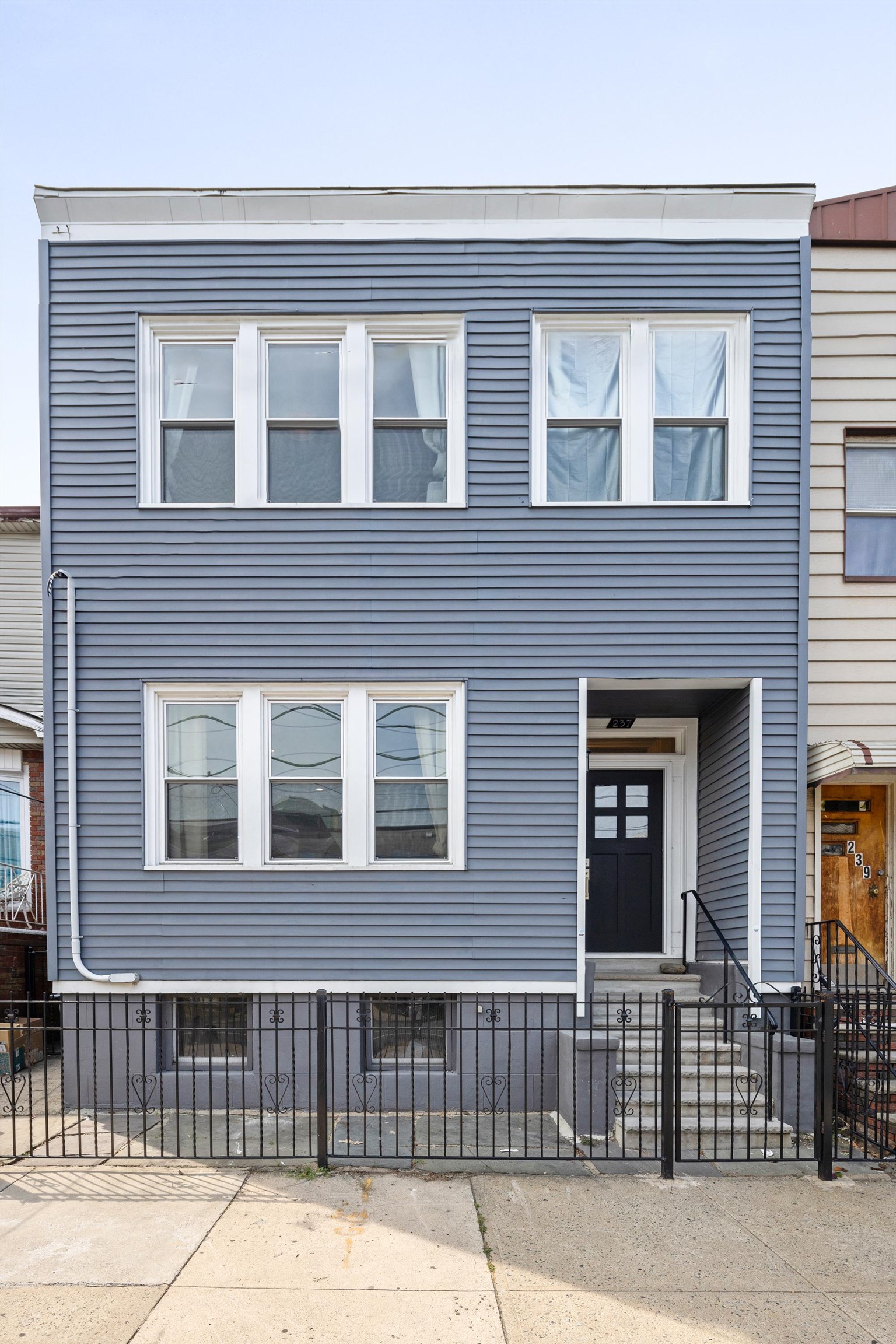 a front view of a house