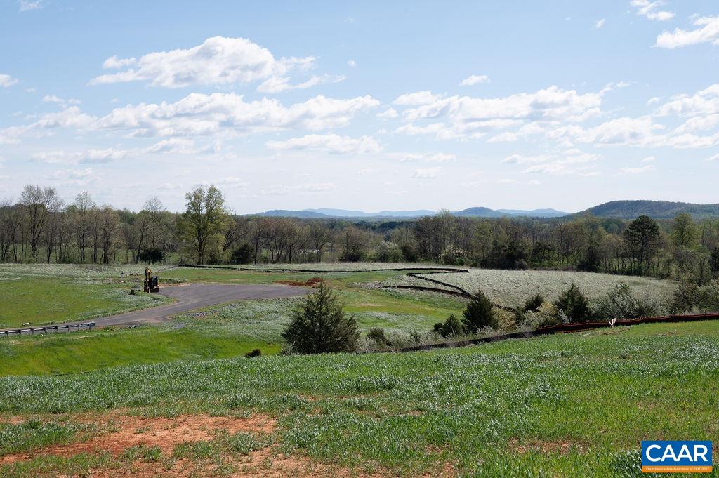 a view of an outdoor space and mountain view