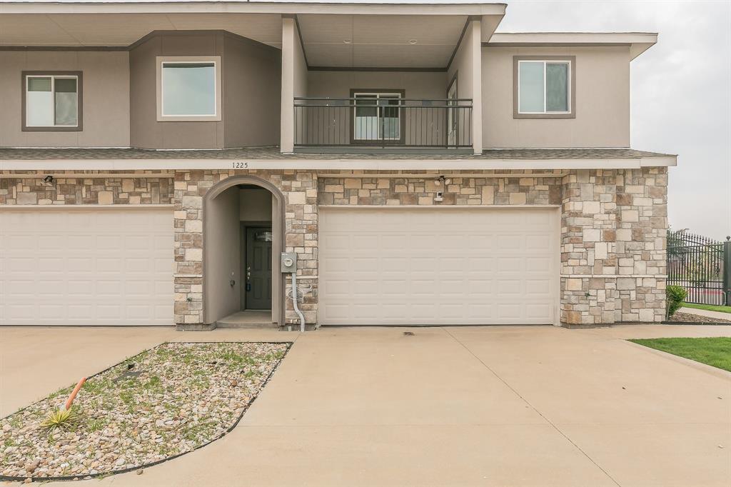 front view of a house with an entrance