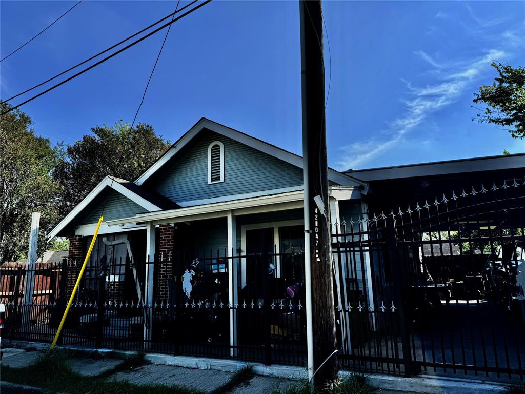 a front view of a house