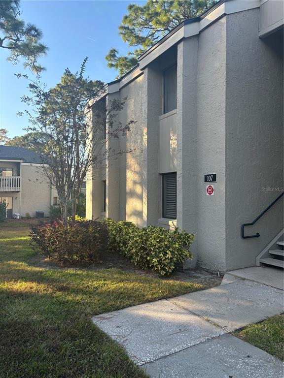 a front view of a house having yard