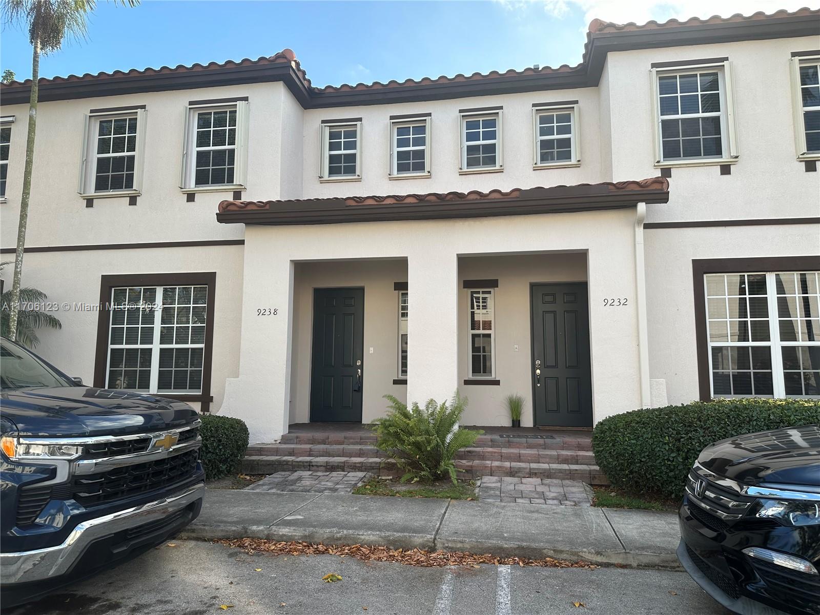 a view of a house with a patio