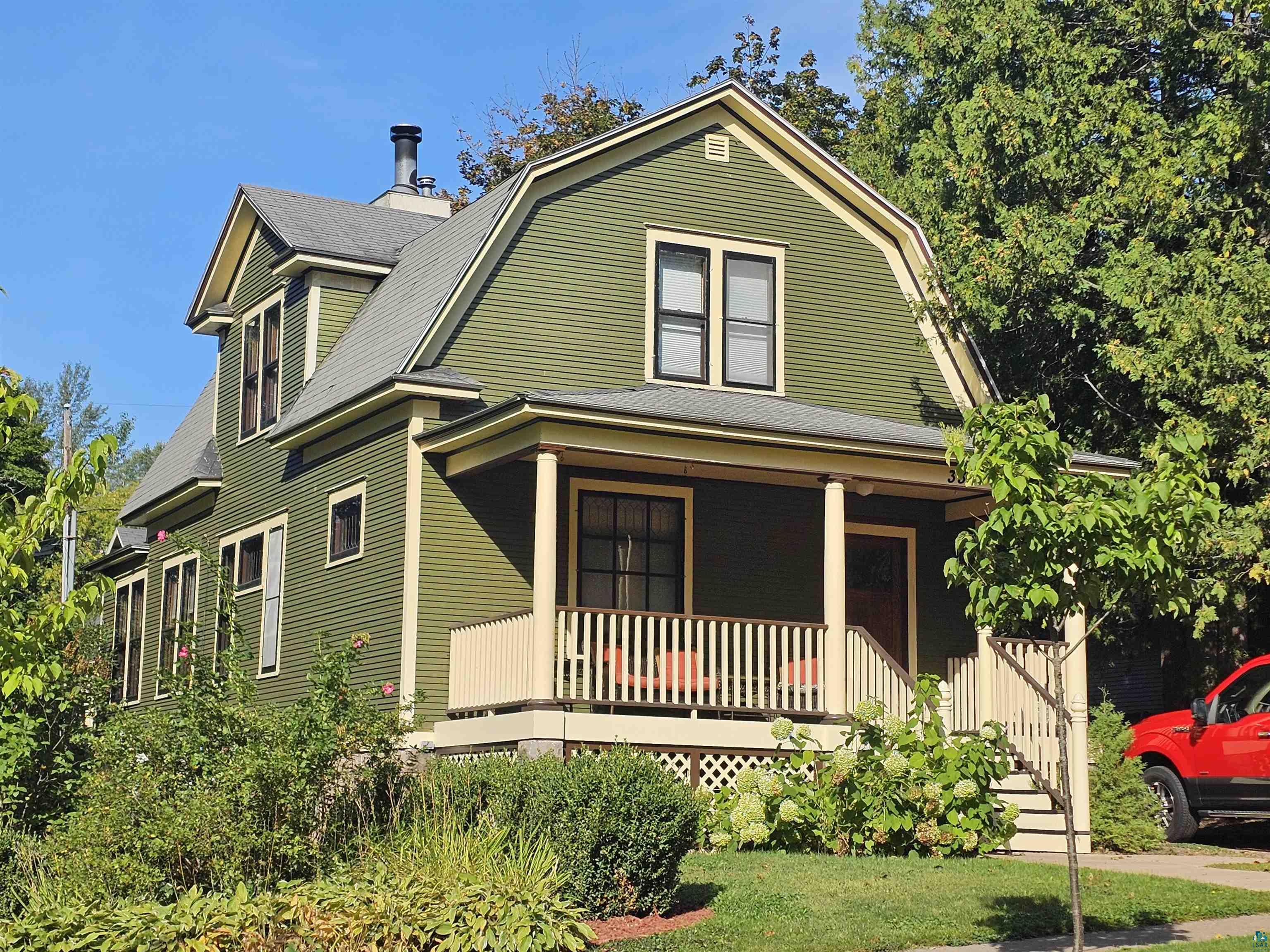 View of front facade featuring a porch