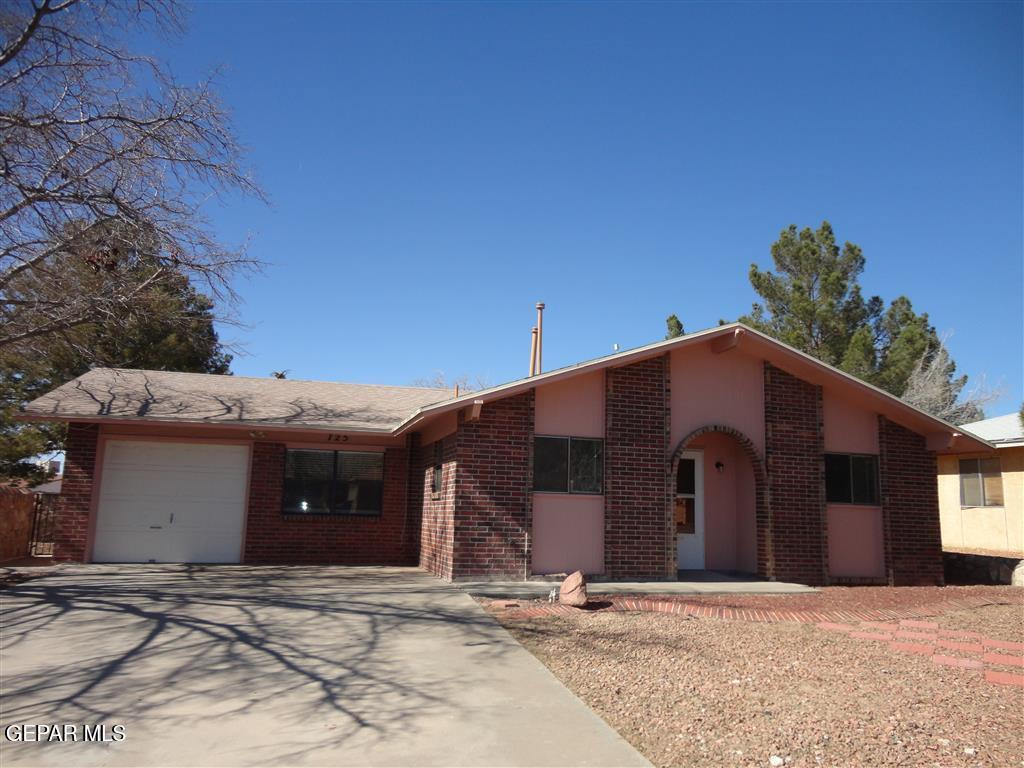 a front view of a house