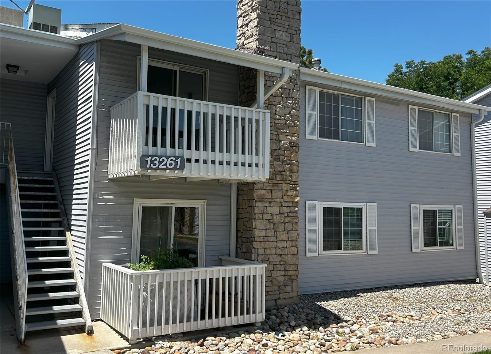 a front view of a house