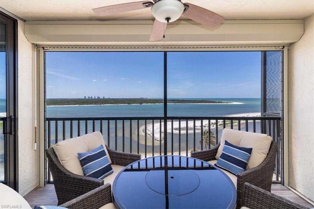 a view of a two chair in the balcony