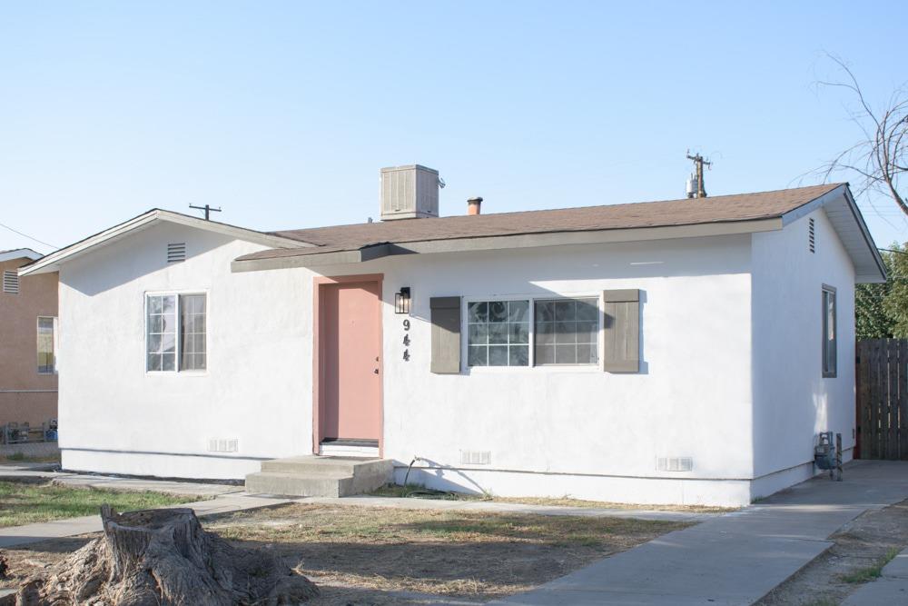 a front view of a house