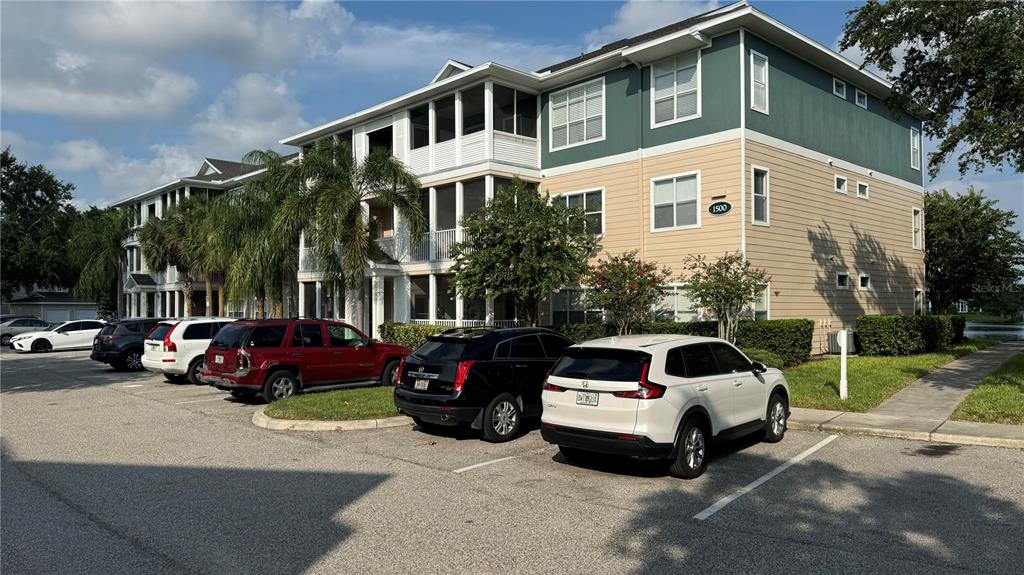 a car parked in front of a house