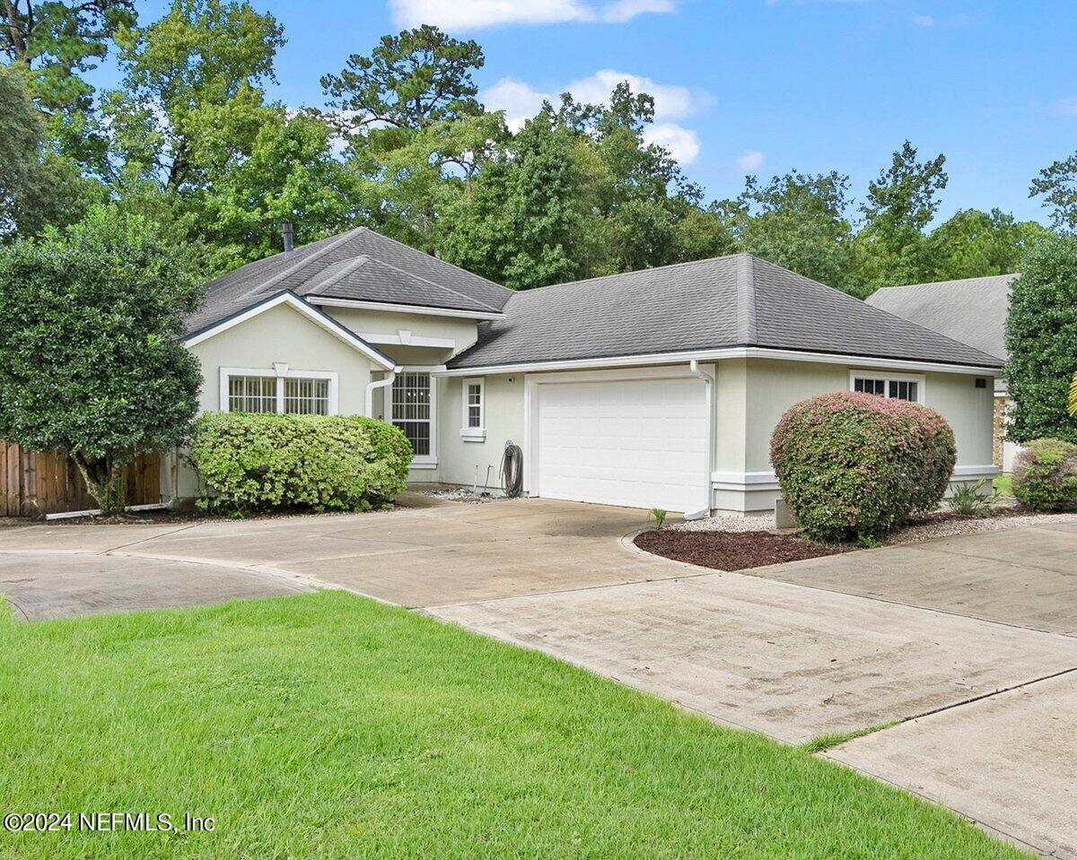 a house with a yard