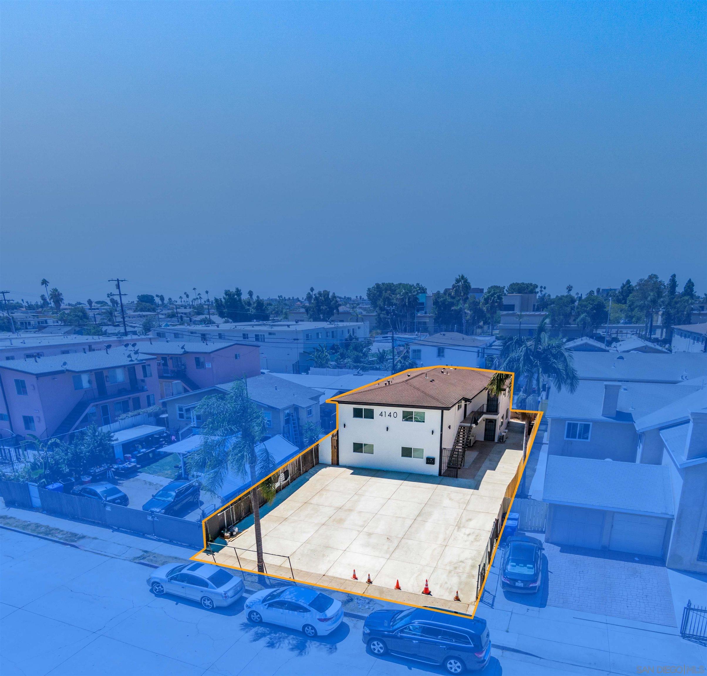 a wooden bench sitting in the middle of a building